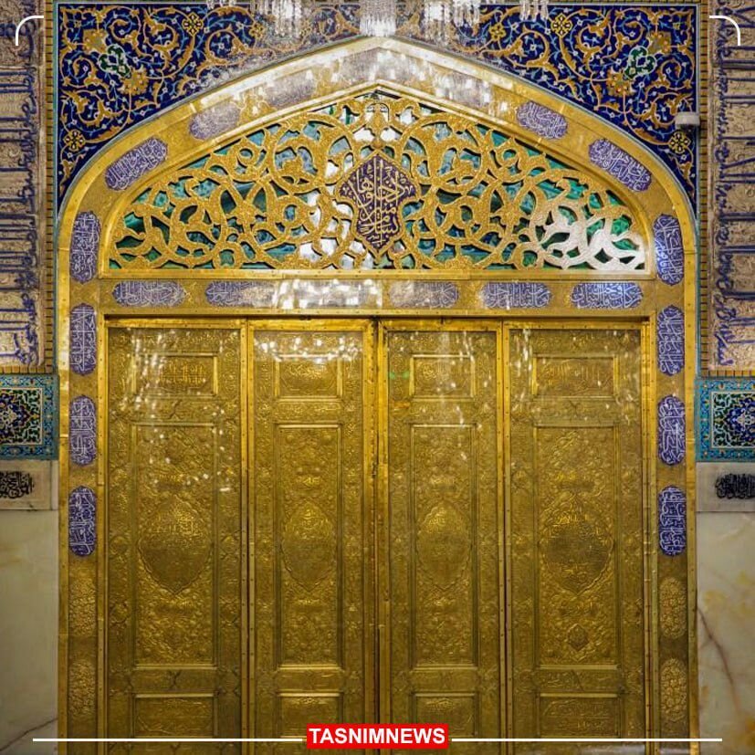 عکس | اولین تصویر از درب جدید طلای حرم امام رضا (ع)