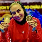 عکس | لاکی به رنگ پرچم ایران همراه با سلام نظامی خواهر هادی ساعی