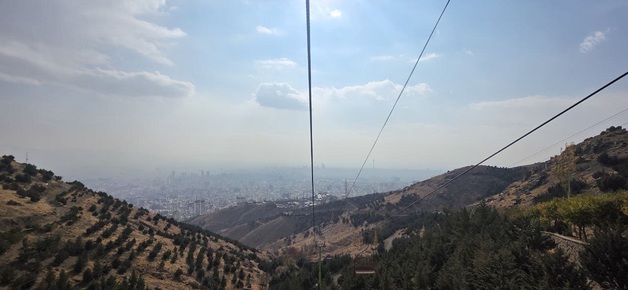 عکس | تصویری از آلودگی شدید هوای تهران از منظره توچال