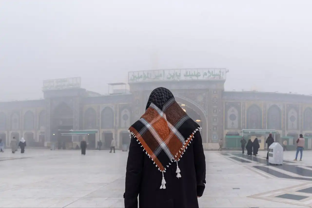 تصاویر زیبایی از هوای مهآلود حرم حضرت عباس (ع) (+عکس) رصرص