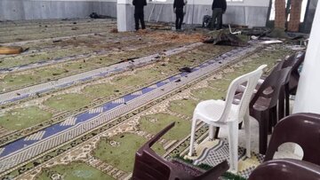 ببینید | انفجار تروریستی داخل مسجدی در حمص سوریه