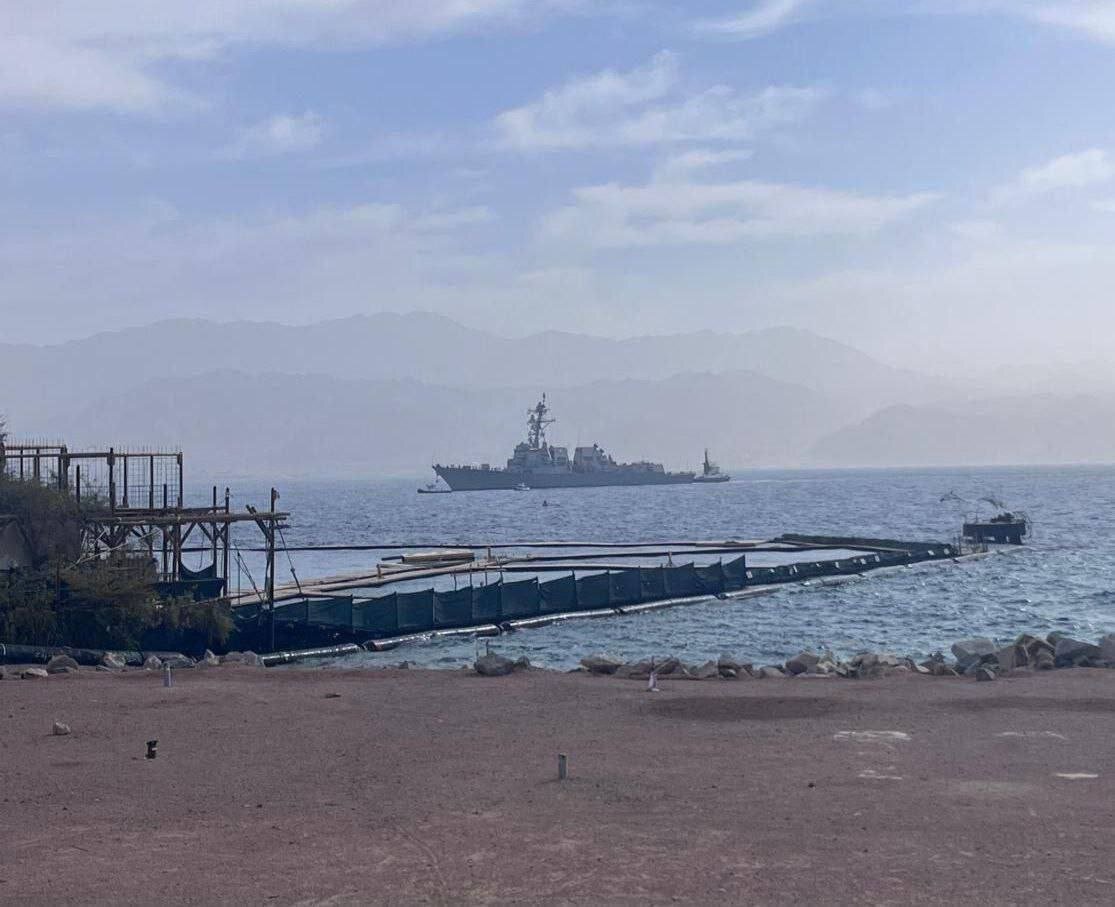 عکس | اولین تصویر از ناوشکن آمریکایی دلبرت دی بلک به بندر ایلات اسرائیل عکس | اولین تصویر از ناوشکن آمریکایی دلبرت دی بلک به بندر ایلات اسرائیل