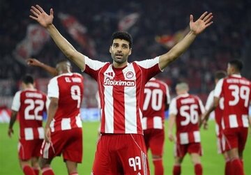 عکس | فرار المپیاکوس از شکست با گل طارمی؛ شادی خاص ستاره ایرانی در یونان