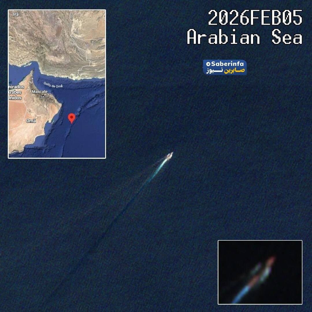 عکس | ناوهواپیمابر آبراهام لینکلن به مرزهای ایران نزدیک‌تر شد؟ آخرین تصاویر از دریای عرب