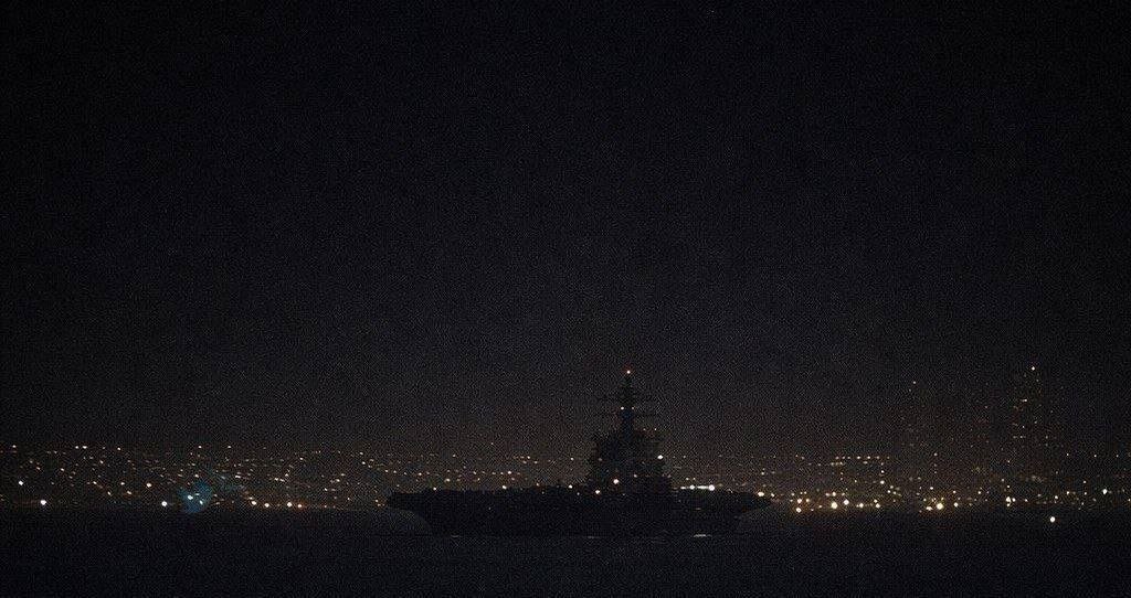 عکس | اولین تصویر از مستقر شدن ناو هواپیمابر جرآلد فورد در اسرائیل عکس | اولین تصویر از مستقر شدن ناو هواپیمابر جرآلد فورد در اسرائیل