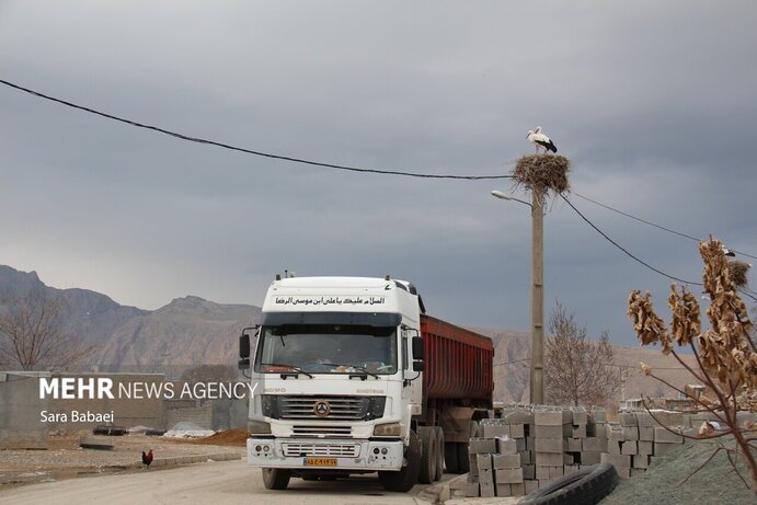 تصاویر | هم زیستی با لک‌لک‌ها در خوشینان علیا