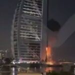 ویدیو / برخورد پهپاد ایرانی به برجی در دبی