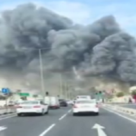 ببینید / ویدئویی از حجم گسترده آتش سوزی در پایگاه نظامیان آمریکایی در قطر پس از حملات ایران