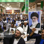 بیعت قمی ها در لحظه تحویل سال با رهبر انقلاب