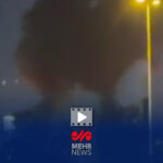 لحظه اصابت پهپاد ایران به کنسولگری آمریکا در دبی
