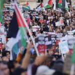 ببینید | تجمع در مرکز لندن در اعتراض به تجاوز اسرائیل و آمریکا به ایران