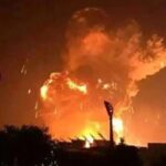 بیینید | کنسولگری آمریکا در اربیل، در آتش حملات ایران می‌سوزد