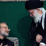 تصاویر | قاب‌هایی از شهید لاریجانی در کنار رهبر شهید انقلاب