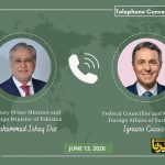 گفتگوی مجدد اسحاق دار با وزیرخارجه سوئیس درباره مذاکرات ایران و آمریکا