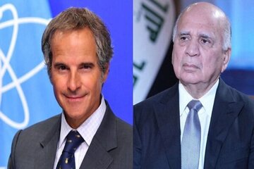 رایزنی وزیر خارجه عراق و رافائل گروسی درباره تحولات منطقه