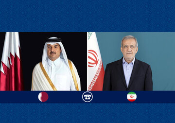 قدردانی پزشکیان از نقش قطر در روند توافق و کاهش تنشها/ شیخ تمیم: ملت ایران همواره در کنار رهبری و مسئولان کشور خود ایستاده است قدردانی پزشکیان از نقش قطر در روند توافق و کاهش تنشها/ شیخ تمیم: ملت ایران همواره در کنار رهبری و مسئولان کشور خود ایستاده است