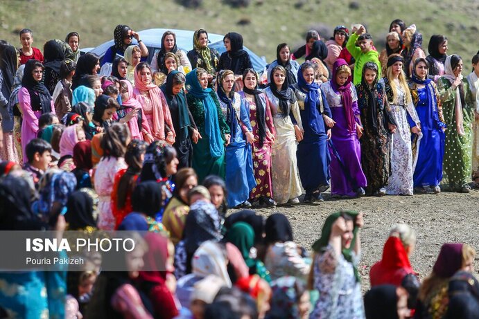 تصاویر| پیشواز نوروز در روستای «هشمیز» کردستان