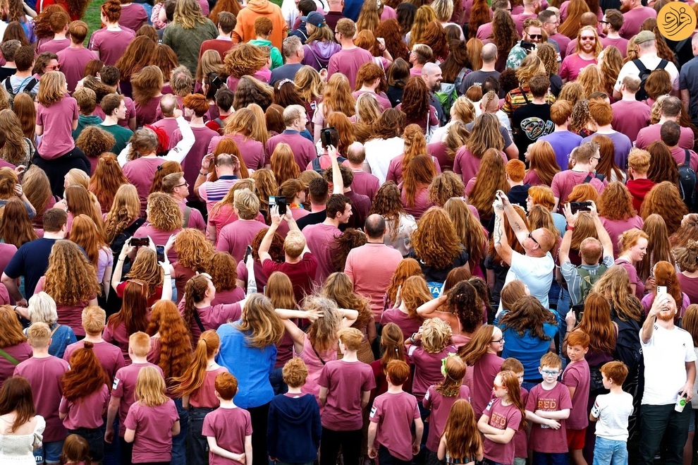 (تصاویر) بزرگترین گردهمایی مو قرمزها