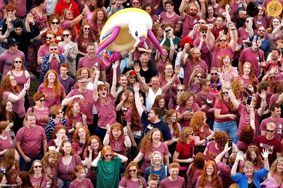 (تصاویر) بزرگترین گردهمایی مو قرمزها