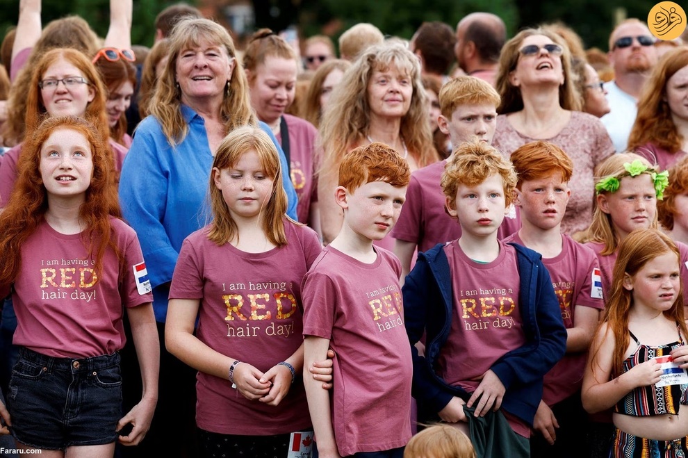 (تصاویر) بزرگترین گردهمایی مو قرمزها