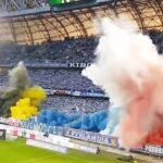 ویدیو / آتش‌بازی متفاوت هواداران لخ پوزنان لهستان، تیم قلی‌زاده