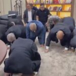 سجده شکر رهبران حماس از عملیات امروز نیروهای مقاومت در اراضی اشغالی (فیلم)