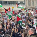 تجمع هزاران نفر در حمایت از فلسطین در لندن (فیلم)