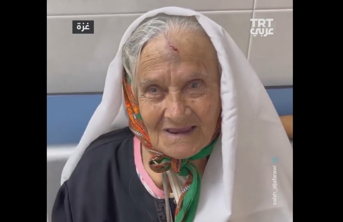 پیرزن فلسطینی : من از اسرائیل بزرگتر هستم ! (فیلم)