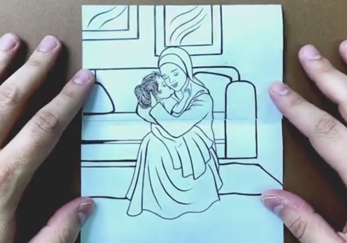 نمایش زیبای قصه غزه به سبک «کاغذ و تا» (فیلم)