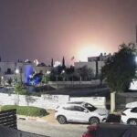 لحظه اصابت موشک فلسطینی ها به شهرهای ریشون لتزیون و تل آویو (فیلم)