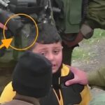 دستگیری یک کودک فلسطینی توسط ۷ نظامی سراپا مسلح اسرائیلی (فیلم)