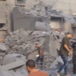 نابودی پرجمعیت‌ترین منطقه اردوگاه جبالیا با ۶ تن بمب (فیلم)