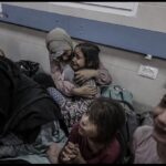 (تصاویر 16+) جنایت هولناک بمباران بیمارستان المعمدانی غزه