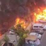 ببینید | حملات گسترده موشکی رژیم صهیونیستی به غزه