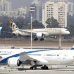 ببینید | فرود هواپیمای مسافربری در تل‌آویو همزمان با حمله راکتی