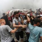 ببینید | صحنه‌های دلخراش از جابه‌جایی مجروحان غزه