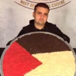 ببینید | ساخت پرچم فلسطین توسط آشپز معروف ترک با غذا برای دفاع از مردم غزه