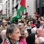 ببینید | تظاهرات گسترده مقابل مقر اتحادیه اروپا در بروکسل در حمایت از غزه