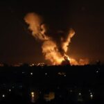 ببینید | تصاویری از حمله جنگنده‌های رژیم صهیونیستی به نوار غزه