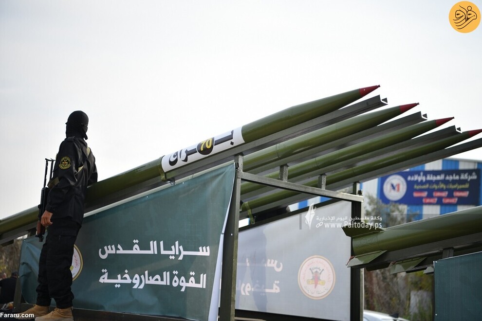 (تصاویر) رژه گردان‌های قدس در غزه با تجهیزات نظامی جدید