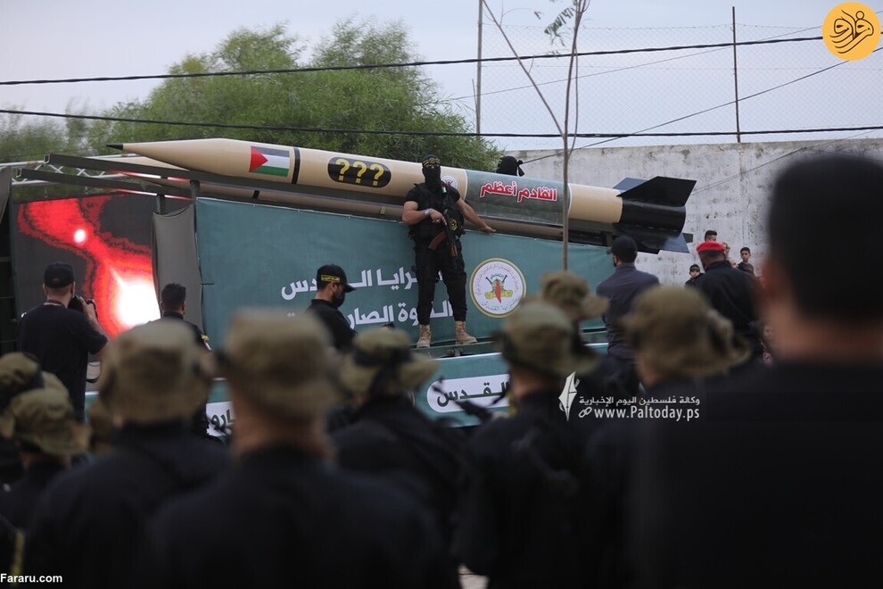 (تصاویر) رژه گردان‌های قدس در غزه با تجهیزات نظامی جدید