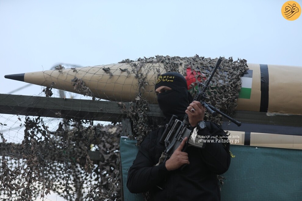 (تصاویر) رژه گردان‌های قدس در غزه با تجهیزات نظامی جدید