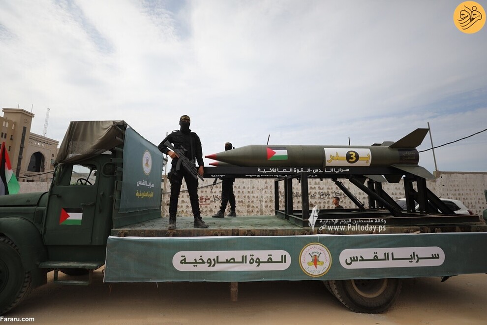 (تصاویر) رژه گردان‌های قدس در غزه با تجهیزات نظامی جدید