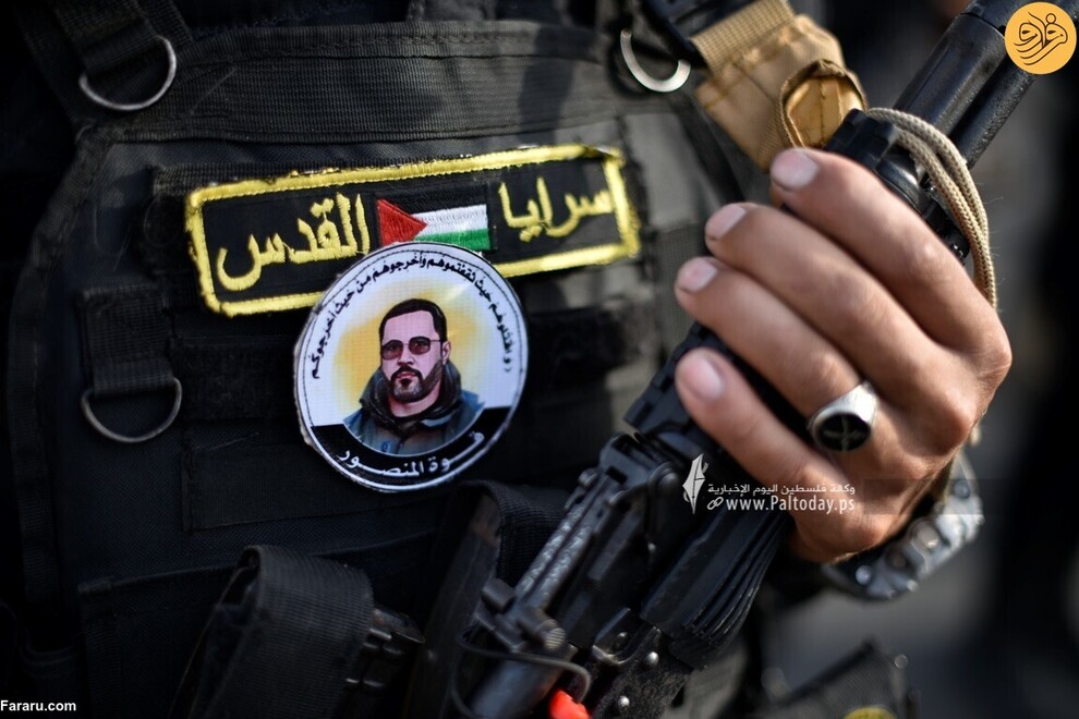 (تصاویر) رژه گردان‌های قدس در غزه با تجهیزات نظامی جدید