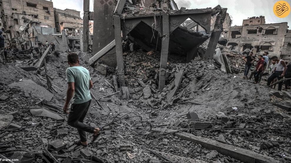 (تصاویر) غزه آماج حملات مرگبار اسرائیل؛ بوی باروت و خون در محله‌های ویران شده