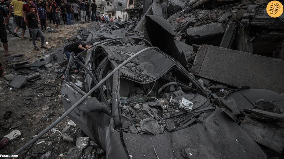 (تصاویر) غزه آماج حملات مرگبار اسرائیل؛ بوی باروت و خون در محله‌های ویران شده