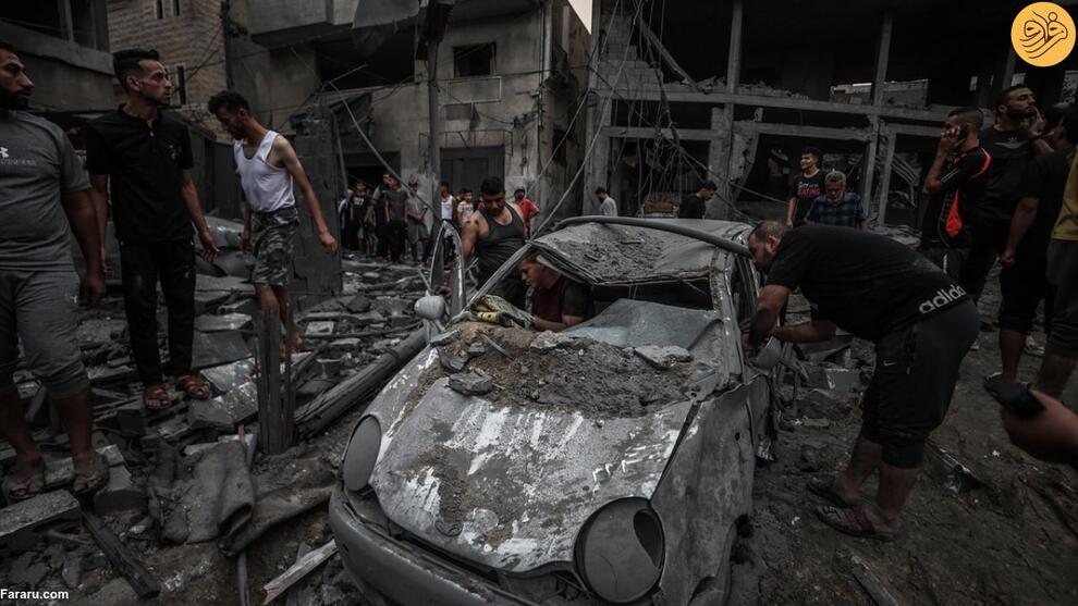 (تصاویر) غزه آماج حملات مرگبار اسرائیل؛ بوی باروت و خون در محله‌های ویران شده