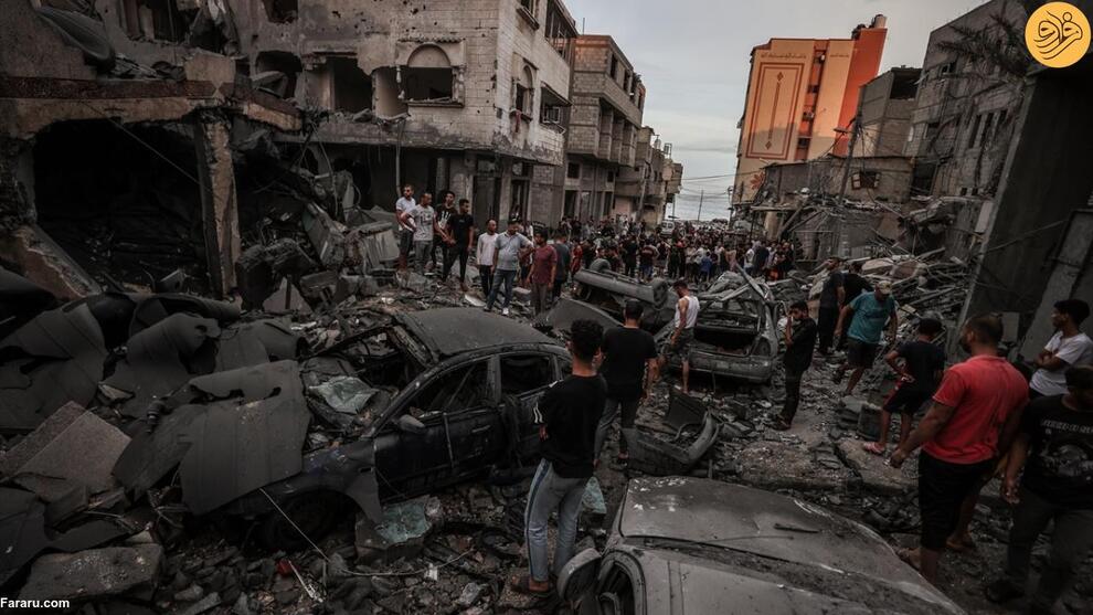 (تصاویر) غزه آماج حملات مرگبار اسرائیل؛ بوی باروت و خون در محله‌های ویران شده