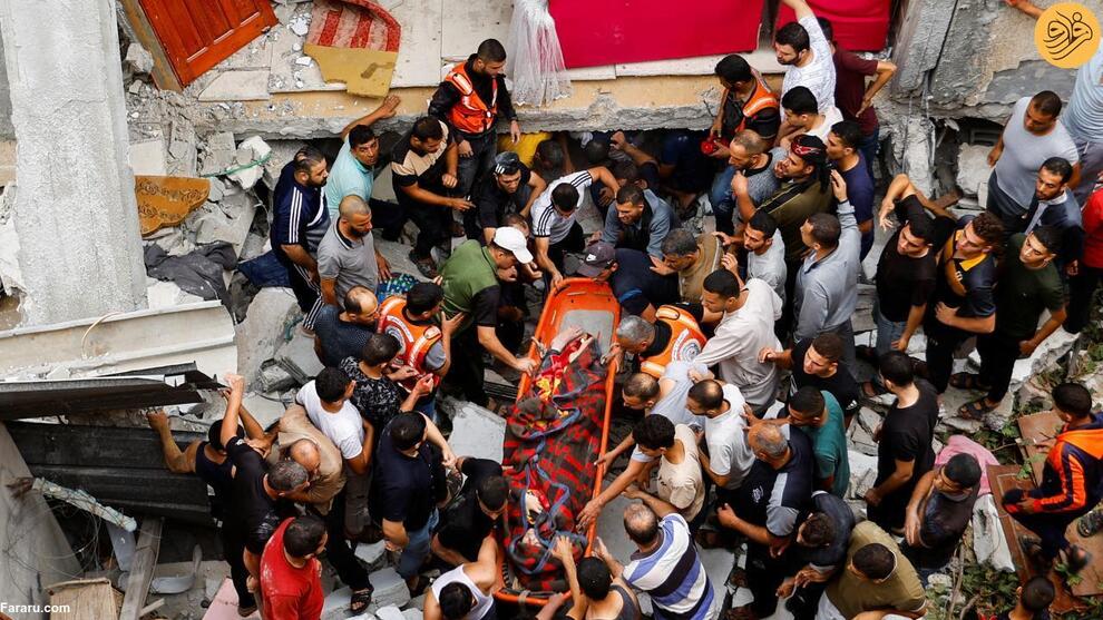 (تصاویر) غزه آماج حملات مرگبار اسرائیل؛ بوی باروت و خون در محله‌های ویران شده