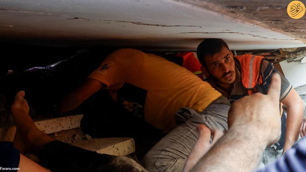 (تصاویر) غزه آماج حملات مرگبار اسرائیل؛ بوی باروت و خون در محله‌های ویران شده